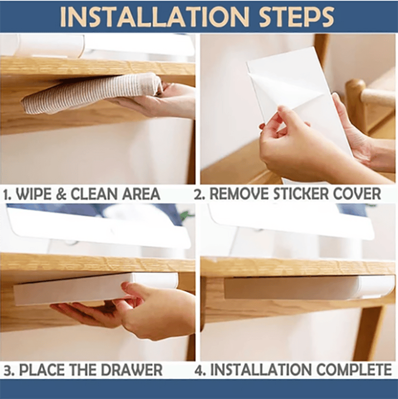 (š“Summer Hot Sale)Under Desk Storage Drawer