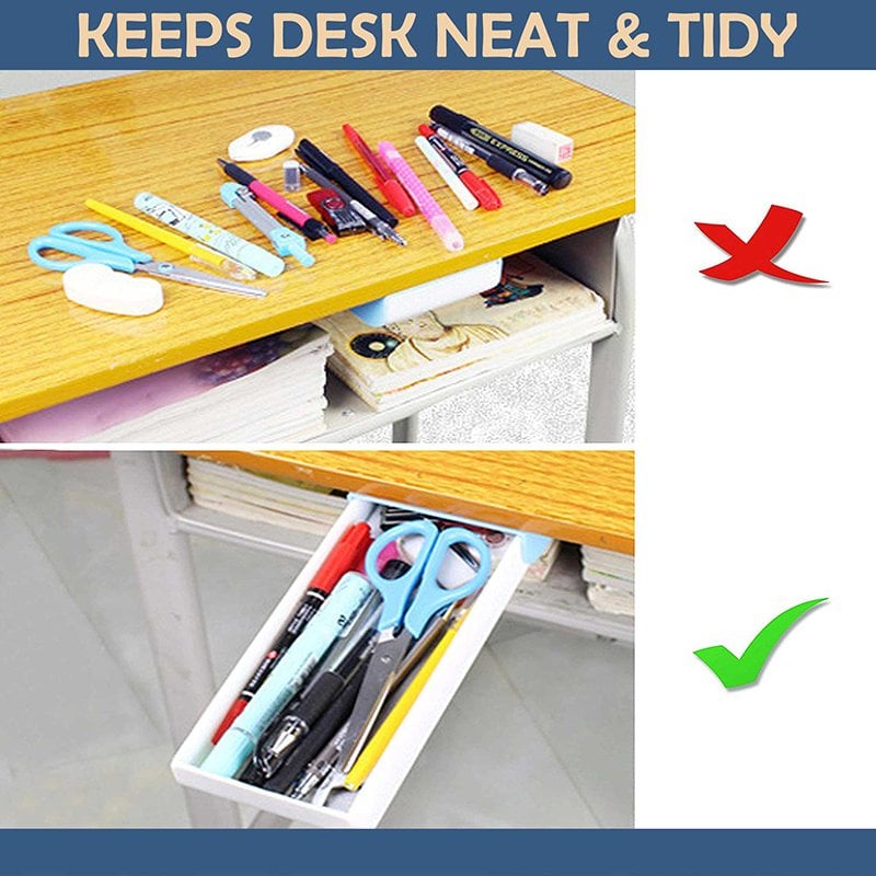 (š“Summer Hot Sale)Under Desk Storage Drawer